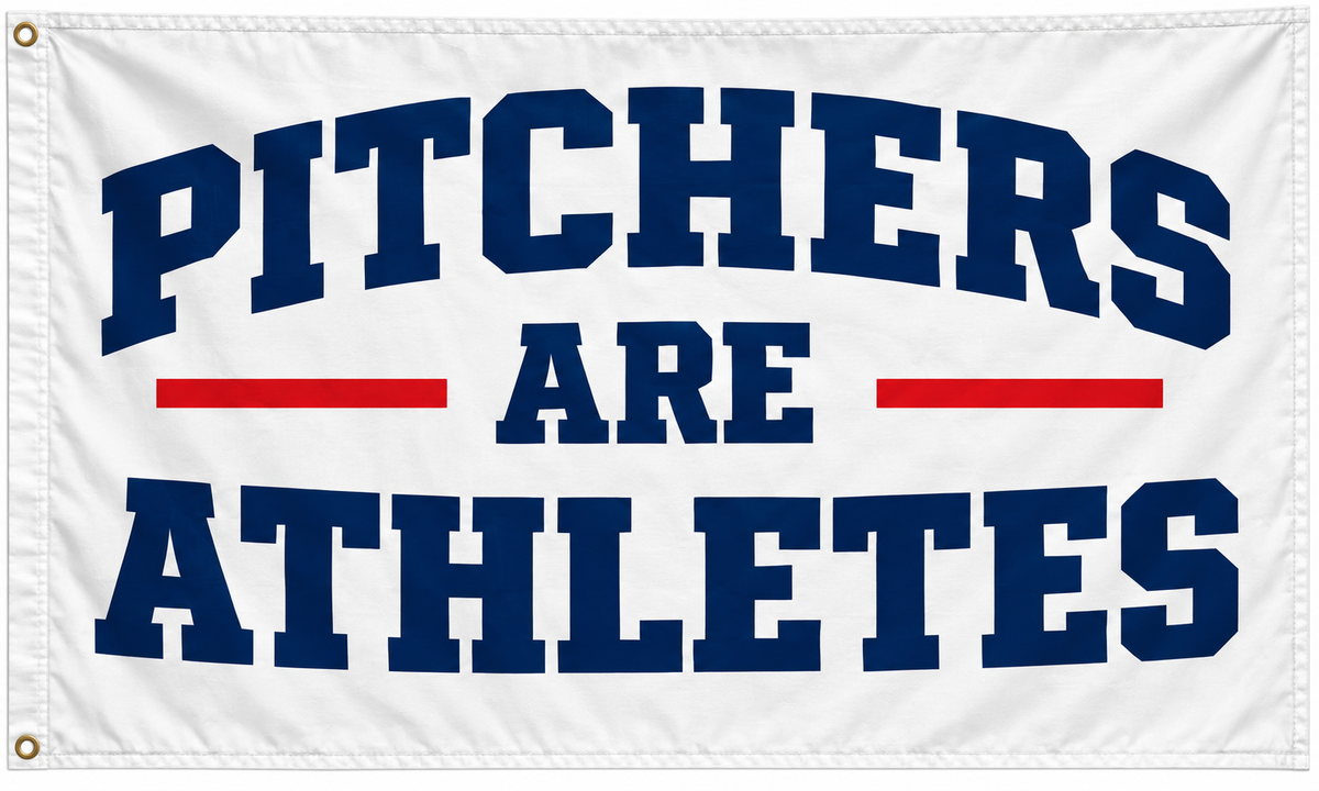 Pitchers Are Athletes Flag