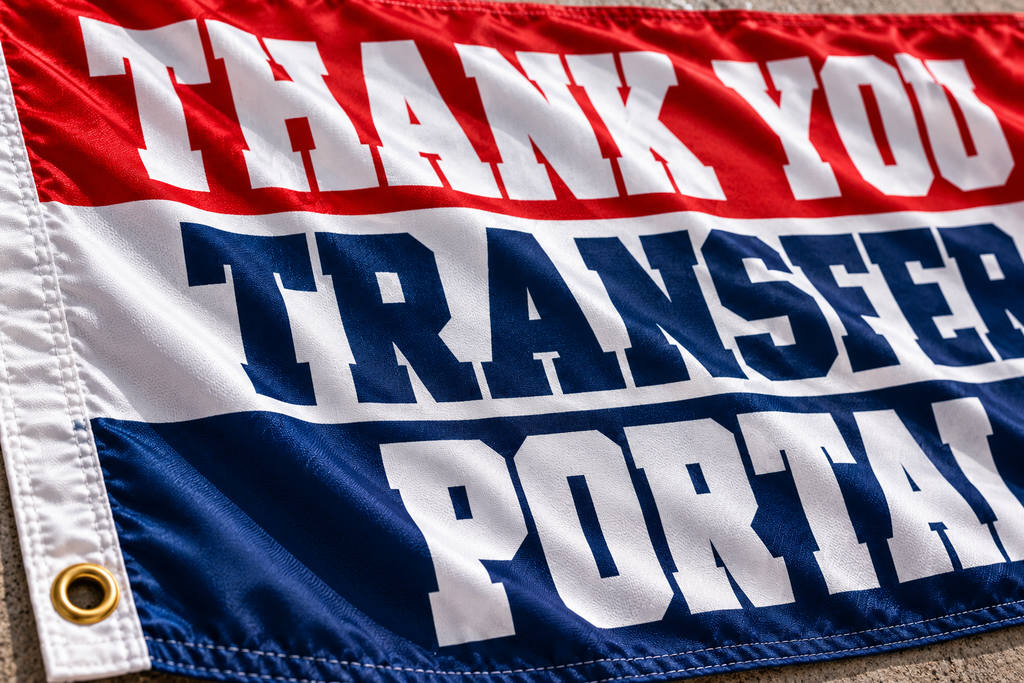 Thank you Transfer Portal Flag