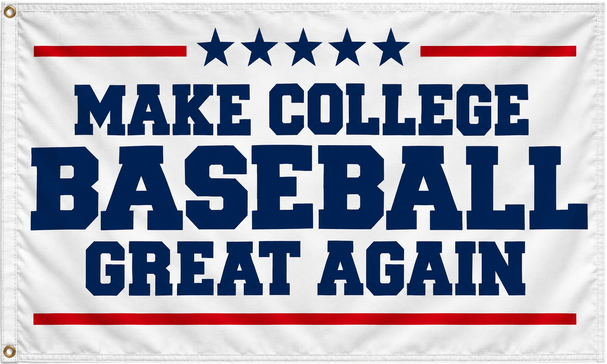 Make College Baseball Great Again Flag